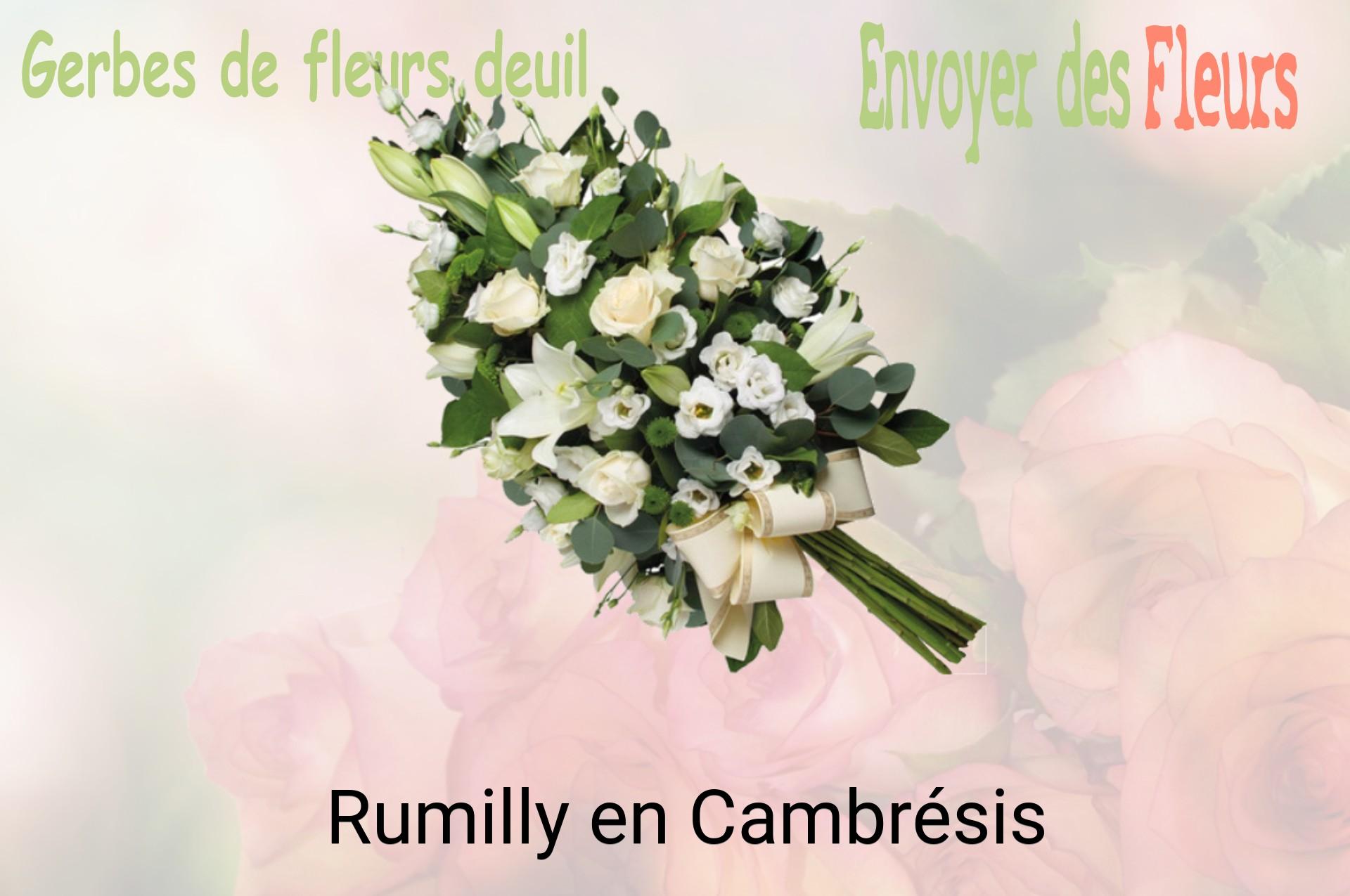 Gerbe de fleurs de deuil livrée à Rumilly-en-Cambrésis